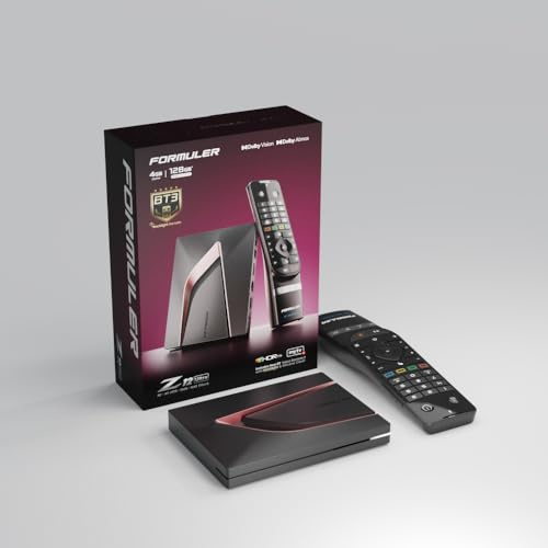 Formuler Z12 Ultra - 4K Streaming Media Player, Android 12, Dolby Vision, Dolby Atmos, HDR10+, Gigabit LAN, WiFi 6E, 4GB RAM, 128GB ROM, Bluetooth-Hintergrundbeleuchtung, Sprachfernbedienung