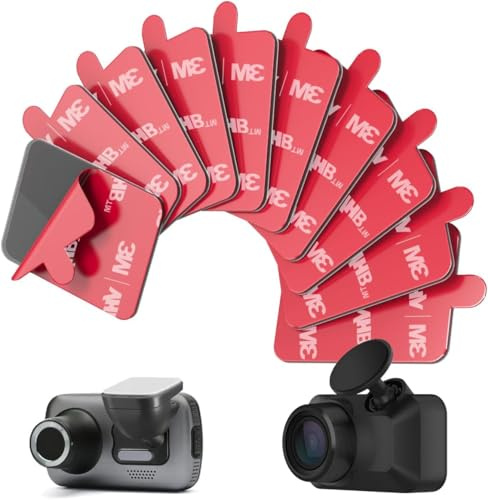 FUGLUS 3M Klebepads 15 Stück, Doppelseitiges Extra Starkes Klebeband für Dashcam Kamera von Nextbdase, Gardmin, Vadntrue, GPS Halterung und GodPro, Sicher im Straßenverkehr