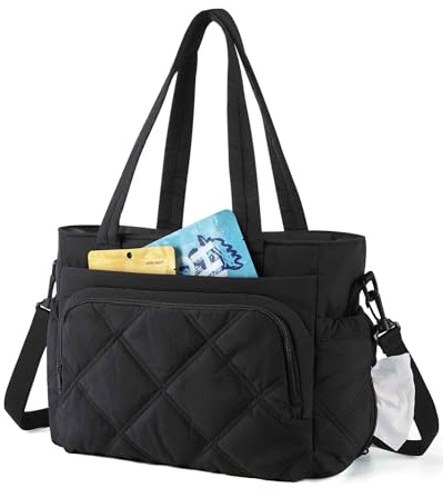 bagsmart Lunchtasche Damen 15 L Große Kühltasche Waschbarer Auslaufsicher Isolierte Lunch Tasche Für Büro Picknick Thermische Essensbox Kühltasche Schwarz