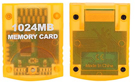 Generic Carte Mémoire de Grande capacité 1024 Mo, Matériau ABS de Haute qualité, Interrupteur de Protection intégré pour les Joueurs de Console de Jeu, Blanc 4,5 X 3,5 X 0,7 Cm