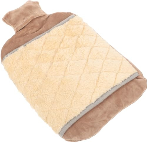 HEATSHAKING Bolsa de Agua Caliente Portátil de 2000ml Funda de Algodón y Pvc, Diseño Adorable, Adecuado para Aliviar Resfriados en Invierno Frío Color Aleatorio