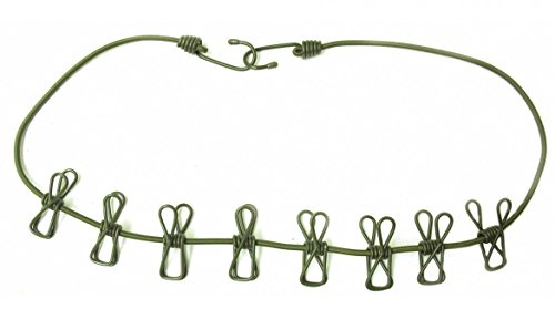 TENDEUR CORDE A LINGE AVEC 8 PINCES EVA LG 110CM