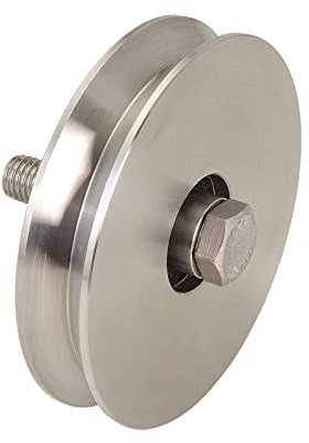 Acier Inox Rouleau Avec Keilnute Ø80 pour Portails Coulissants, Volets Roulants À 200kg