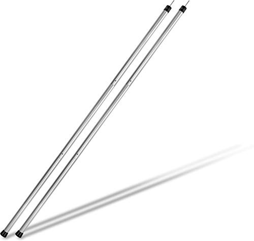 normani Aufstellstange Zeltstange Stützstange aus Aluminium 120 bis 180 cm - 3 Segmente für Vor-Zelt, Sonnensegel, Tarp, Plane, Überdachung oder Markise - Extrem Druckfest
