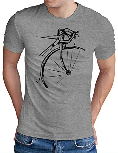 OM3® Bicycle Fahrrad T-Shirt - Herren - Vintage Radsport Radfahrer - S - 5XL