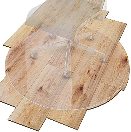 Bodenschutzmatte Transparent Schutzmatte Schonmatte rutschfest für Hartböden 36 Größen Bürostuhlunterlage 149x149cm Rund