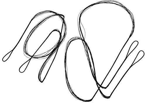 Keenso Handgemachte Ersatz Bogenschießen Bogensehne 2 Stück Bogen Saite Recurve Bogen Saite 12 Stränge 145 cm / 57,1 Zoll + 117 cm / 46,1 Zoll Ersatz Bowstrings Schießsport, Bogenschießausrüstung