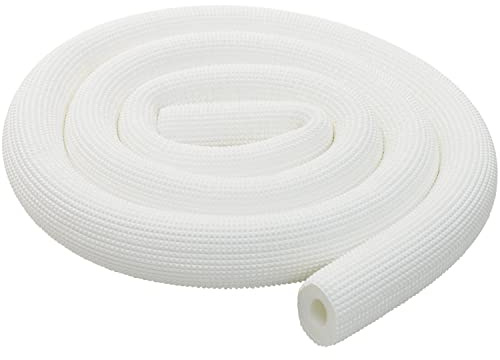 Pipe Insulation Tubing, BESUNTEK 6ft Heat Preservation Insulated Foam Tubing Handle Grip Support, for Water Pipes, air Conditioning Pipes (0.59 × 0.39, White, BESUNTEK-121)