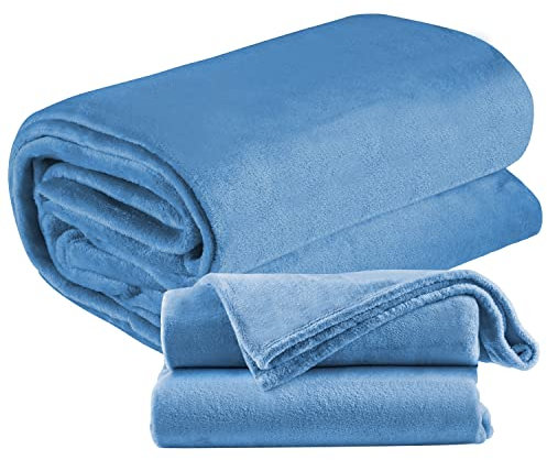 ecosa Couverture douillette moelleuse 220 x 240 cm | Couverture polaire | Couvrelit | Couverture de canapé | Couverture douillette | Couverture chaude | Couverture douillette | Couverture douillette