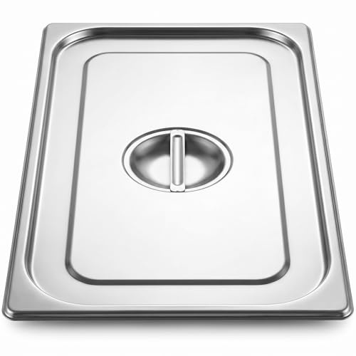 Morleos GN 1/1 Deckel Gastronormbehälter aus rostfreiem Edelstahl 530 x 325 mm | stapelbar & rostfreier GN Behälter | Gastronomie-, Event- & Catering Zubehör aus robusten 0,7 mm Stahl