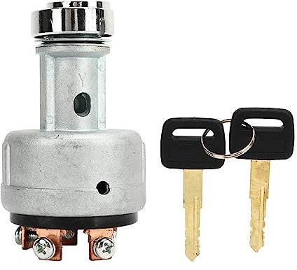 Interruttore di Accensione Interruttore a Chiave di Accensione 22B0611910 Interruttore di Accensione con 2 Chiavi di Ricambio per Komatsu PC‑7 PC200‑7 PC120‑6 PC360‑7 PC200‑7