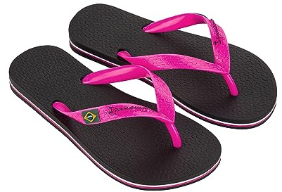 Ipanema unisex barn Clas Brasilien Ii Flip-Flop, Svart rosa, 4.5 UK