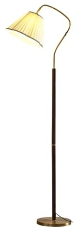 WouND Lámparas de pie Lámpara de pie de Madera Maciza Retro, Sala de Estar, sofá, Dormitorio, lámpara de Mesa Vertical, lámpara de Lectura arqueada, lámpara de pie Regulable