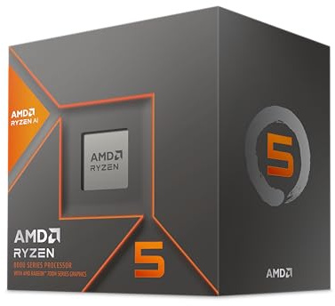 AMD CPU Ryzen 5 8600G, with Wraith Stealth Cooler AM5 4.3 GHz 6 Core / 12 Thread 22MB 65W Authorized Dealer 100-100001237BOX/EW-1Y