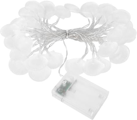 IMIKEYA 6m String Shell Light String Leds Dekorative Lichterkette Für Partys Camping Und Schlafzimmer Mit Muscheldesign Und Flexibler Formgestaltung Für Romantische
