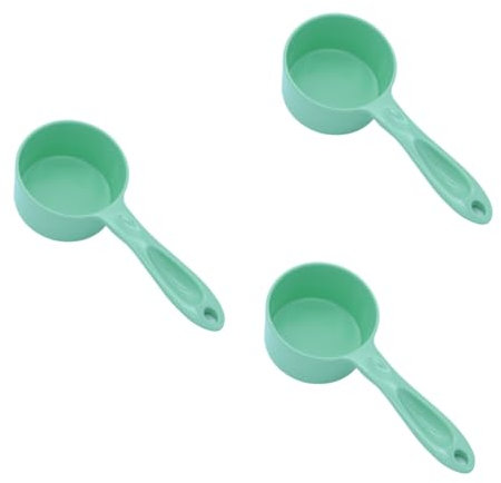 Kisangel 3 Piezas Cuchara de Comida para Mascotas Pet Feeder Cuchara dosificadora de Comida para Perros contenedores para Comida Vaso medidor cucharas de Comida para Gatos Pala de Agua