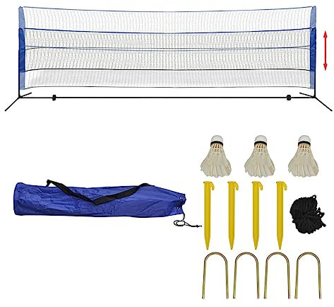 Dieser Artikel: Badminton-Netz-Set mit Federbällen 500 x 155 cm