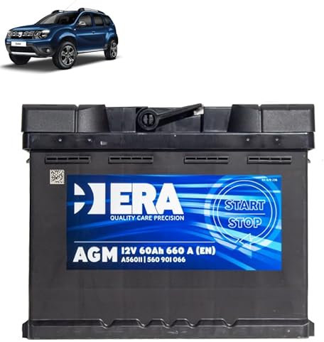 Batteria 60Ah A.G.M. per Dacia Duster 1.5 dCi gasolio 2017+