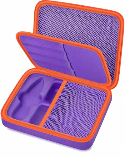 casmilee for 3Doodler Start+ Essentials (2023/2024), barnpåse, 3D-penna, konstaktivitetsset, STEM-pedagogiska leksaker, förvaring för plastfilament, DoodlePad-låda, Lila, Avslappnad