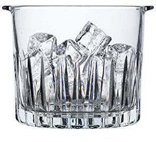 QMOWIZ Eiseimer Eiskübel Glas Eiskübel Eiswürfelbehälter Mit Eisclip Sektkübel Geeignet Für Ktv Bars Ice Bucket