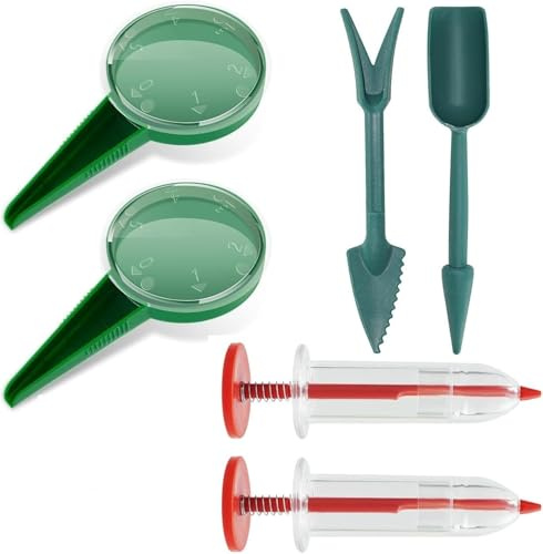 Mini Sembradora de Semillas,6 PCS Distribuidor Semillas Esparcidor de Semillas,Sembradora Manual de Semillas,Herramientas Siembra para Distribuidores Sembradora Portátil para Siembra Hortícola