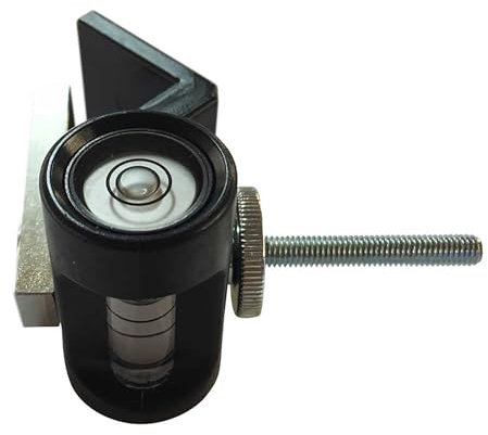 Stahl Präzisionslibellen Bohrmaschinen Wasserwaage – für exakte Bohrlöcher – Bohrmaschinen-Wasserwaage mit Rund- & Längslibelle für Bohrmaschine – Made in Germany