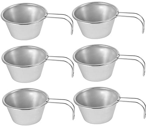BESTonZON 1 Satz Teiliges Tragbarer Mini Weingläser Wiederverwendbare Metallbecher Für Getränke Für Camping Und Outdoor Aktivitäten Mit Elegantem Design Und Hoher Langlebigkeit 6 Stück