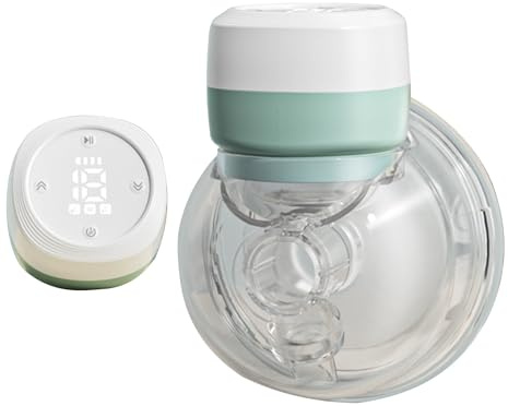 Bärbar mjölkpump - tyst amningsmaskin, elektrisk mjölkextraktor | Trådlös bärbar babypump, 3-läge amningsverktyg med nivåer, Infir Care Solution