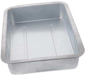 CLISPEED Bandeja Acero para Drenaje Aceite Resistente y Profunda Colector para Cambio y Reparación Automotriz Uso Profesional y Doméstico