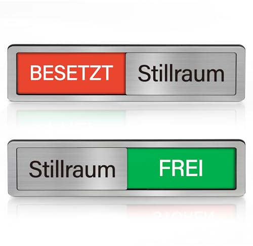 Stillraum Türschild Besetzt Frei – Schiebeschild mit Statusanzeige, Magnetisch & Selbstklebend, Bitte Nicht Stören Schild für Stillzimmer, Büro & Einkaufszentrum
