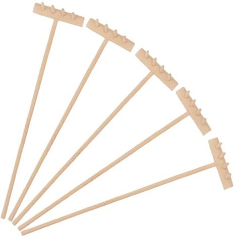 Abaodam 5pcs Mini Rake Crafts Garden Sandbox Rakes Zen Tray Tool Decorations for Desk Zen Garden