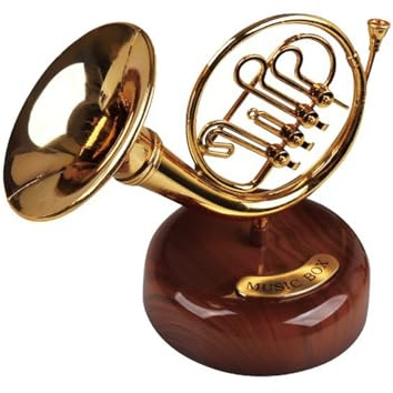 MARCBUSE Meccanismo Wind Up Carillon Violino Music Box Miniature Strumento Musicale Ornamento Decorazioni per la casa Artwares Creativo Regalo Violino Music Box