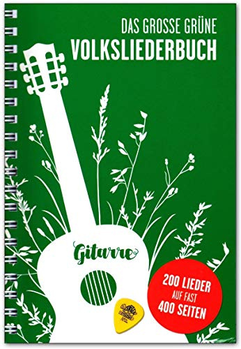 Das Große Grüne Volksliederbuch fur Gitarre - 200 Lieder - Songbook mit Dunlop Plek - Bosworth Musikverlag BOE7889 9783865439840