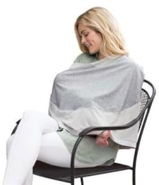 Chicco Boppy 4 & More Multi-Use-Cover, multifunktionales Tuch zum Stillen, Babyschale Abdeckung, Schutz im Einkaufswagen, grau