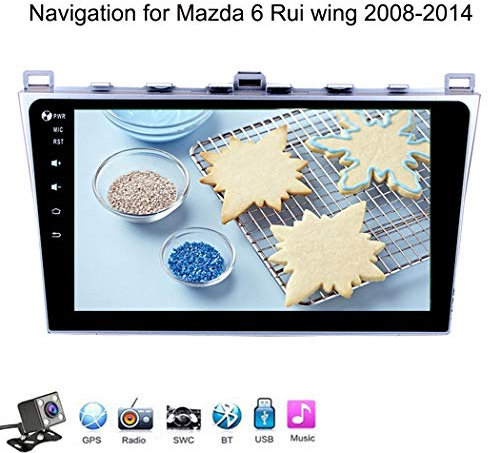 Android 8.1 10.1 Pollici GPS Navigazione Sistemi Multimediali per Mazda 6 Rui Wing 2008-2014 con Car Multimedia FM AM Radio, WiFi Tethering Internet/Audio Stereo,WiFi: 1+16gb