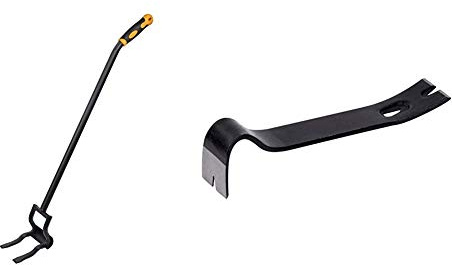 Roughneck ROU64640 Easy Use Demolition and Lifting Bar Useful for Wooden Pallets & ROU64494 Alloy Steel Utility Bar 178mm (7in)