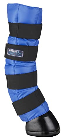 LeMieux Arctic Ice Horse Boots Pair in Blue with Cooling Effect and Flexible Elasticated Straps for Front or Hind Legs - One Size