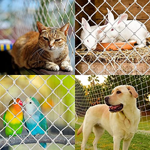 AWSAD Children Safety Net Safety Stairs Rail Net Balcony Banister Railing Guard Mesh Pet Cat Protection Net Nylon Netting Fence Size : 3×3m(10×10ft)