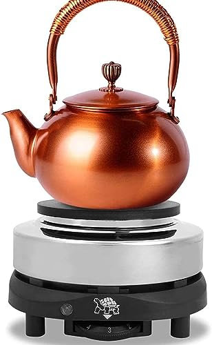 Estufa Eléctrica Portátil de Encimera - Temperatura Regulable, Calentador Casero, Placas Multifuncionales para Té, Café, Cocina - Placa de Calentamiento Individual