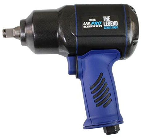 US PRO Industrial Impact Wrench 1/2 in Dr Air Legend Ultimate Torque 1700Nm 8608