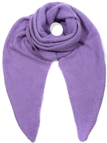 irisaa Damen Schal XXL, weiche flauschige dreieckstuch, Deckenschal Herbst Winter Dreieck Halstuch für Frauen und Mädchen, Lang Kuschelig 190 * 80cm, Schal Farben 2020:Lila