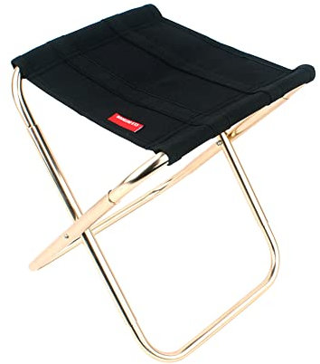 WEITING Tragbarer Klapphocker, Faltbarer Campingstuhl | Angelstuhl aus Aluminiumlegierung, ultraleichte zusammenklappbare Hocker für Outdoor-Wanderungen