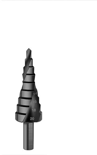 1 STÜCK 4-12/20/32mm 6-30mm HSS Kobalt Stufenkegelbohrer Set Nitridbeschichtetes Holz/Metall Lochschneider Bohrer Spiralnut Stufenbohrer (Size : 1pc 4-20mm)