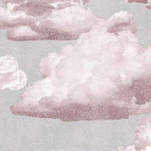 WALLPAPERS 4 BEGINNERS W4B Tapete, Wolken, einfach anzubringen, 8 Blatt, 70 x 100 cm, ideal für Wände und Möbel, geeignet für Zuhause oder professionelle Umgebungen, hergestellt in Italien
