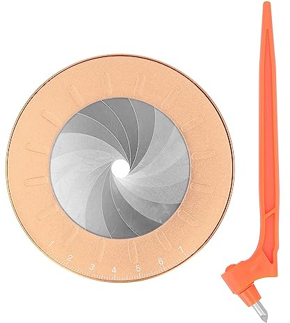 Kreiszeichnungs-Maker, Verstellbares Rotierendes Kreisschablonen-Mess- Und Zeichenlineal, Rundes Kreisschablonenlineal aus Edelstahl Und Aluminiumlegierung