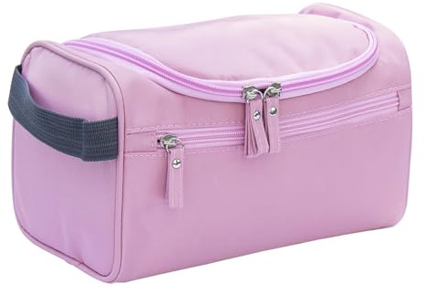 ONEGenug Trousse de toilette de voyage pour homme et femme - Trousse de toilette à suspendre - Pour garçons et filles, rose bonbon