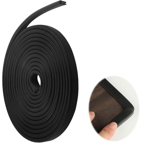 EPDM Fassungsprofil Kantenschutzprofil, Gummidichtung für Blech, Autotüren, Luken, Tischecken, Effektiver Schutz und Lärmminderung (6mm*3m)