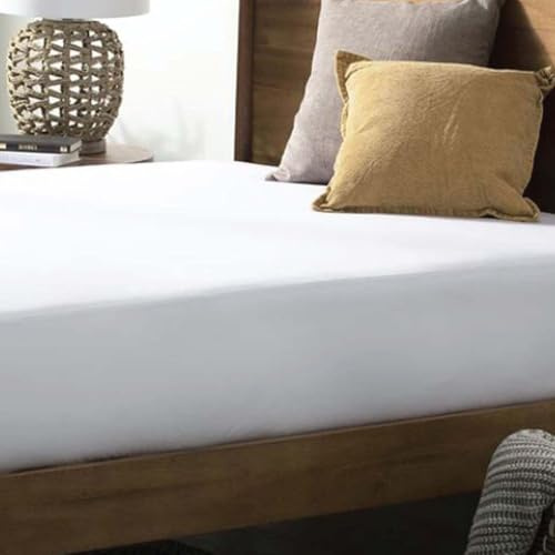 NATURALS - Protector de Colchón Ajustable - Tejido Jersey 100% Algodón - Suave, Elástico y Transpirable - Funda de Colchón Cama 105 (105x200 cm) - Cubre Colchón - Oeko-Tex Standard 100