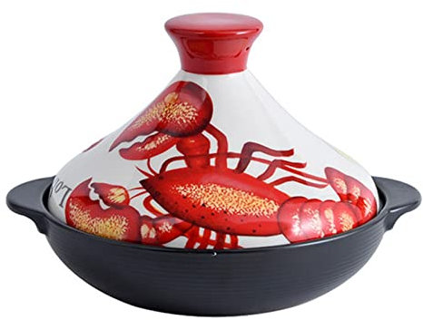 Tagine PotCast Iron Moroccan Tagine Pot, Enameled Moroccan Tagine Pot for Cooking Casserole Dishes with Lid Non Stick Tajine Pot Stockpot, Stew Pot, Saucepan Pot