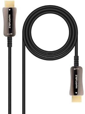 Watio Wave Cable hdmi - cable v2.1 AOC de 20 metros, soporte 8K, conexión A/M a A/M, ideal para alta definición y transferencia rápida de datos.*